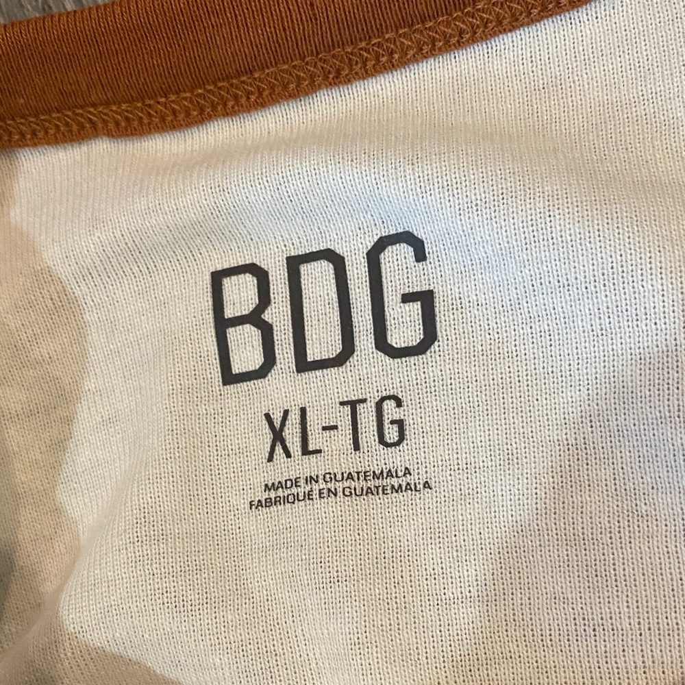BDG Too Perfect Toast Cat Graphic Ringer Baby Tee - Picture 2 of 9